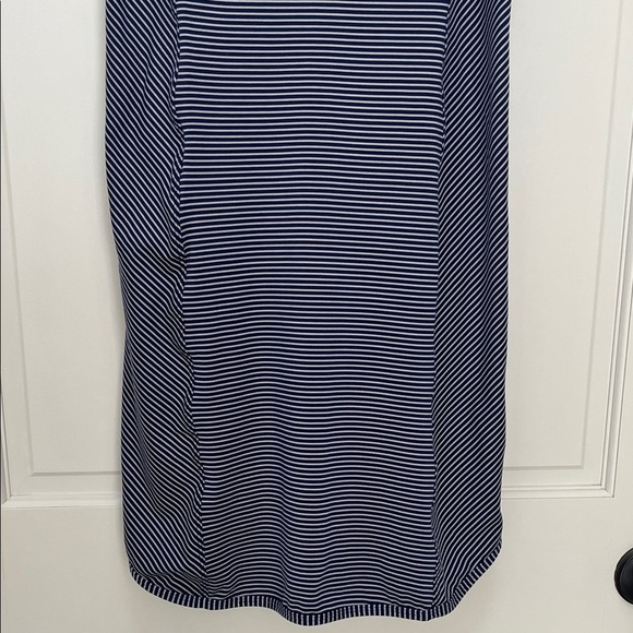 Title Nine Blue and Gray Striped Performance Mini Dress - Size Medium - Picture 7 of 12